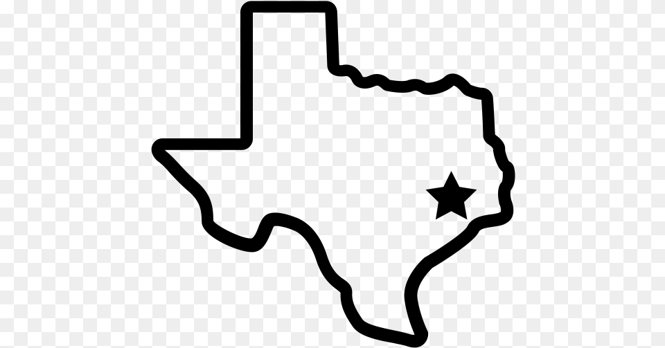 Texas Black Houston Texas Clipart, Gray Free Png