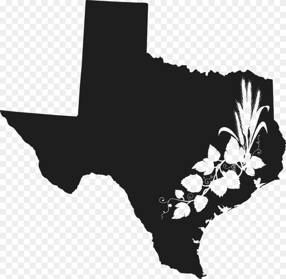 Texas Braman Winery Brewery, Art, Graphics, Silhouette, Floral Design Free Png