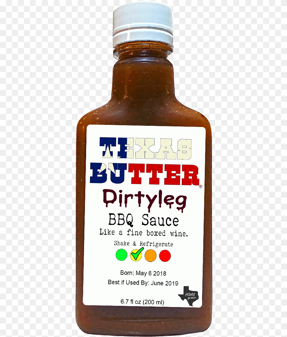 Texas Butter Bbq Sauce Glass Bottle, Food, Ketchup, Cosmetics, Perfume Png Image