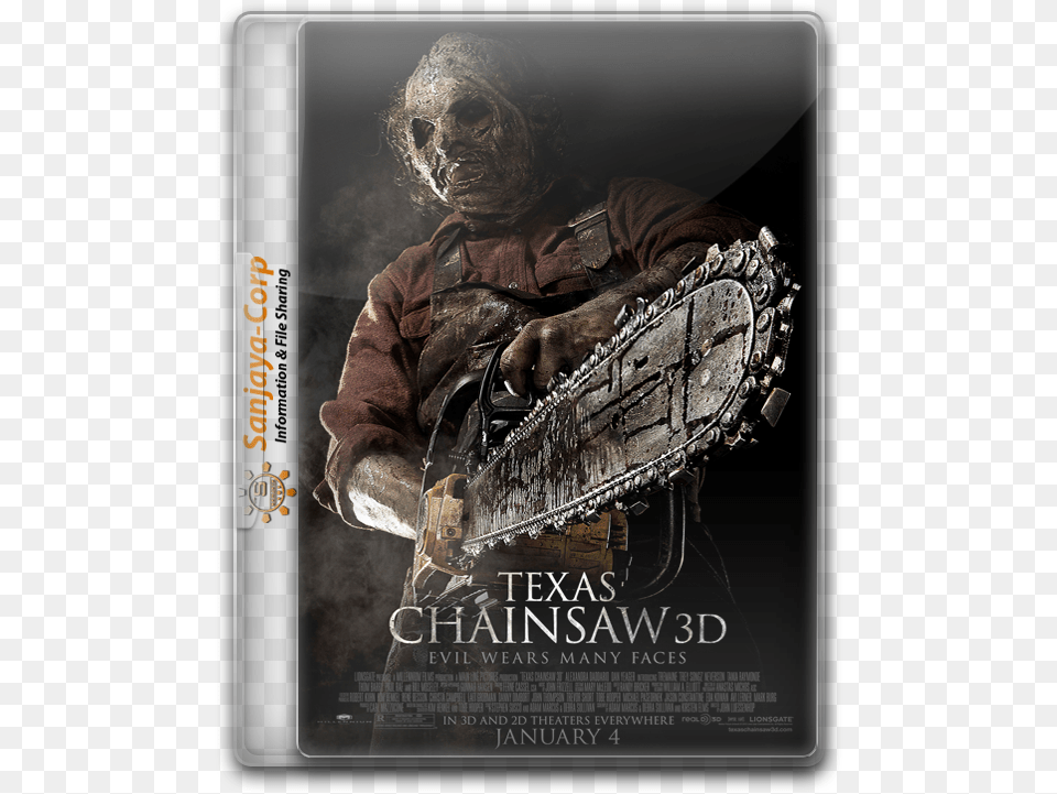 Texas Chainsaw Bluray Texas Chainsaw Massacre 2013 Poster, Advertisement, Person, Device, Chain Saw Png Image