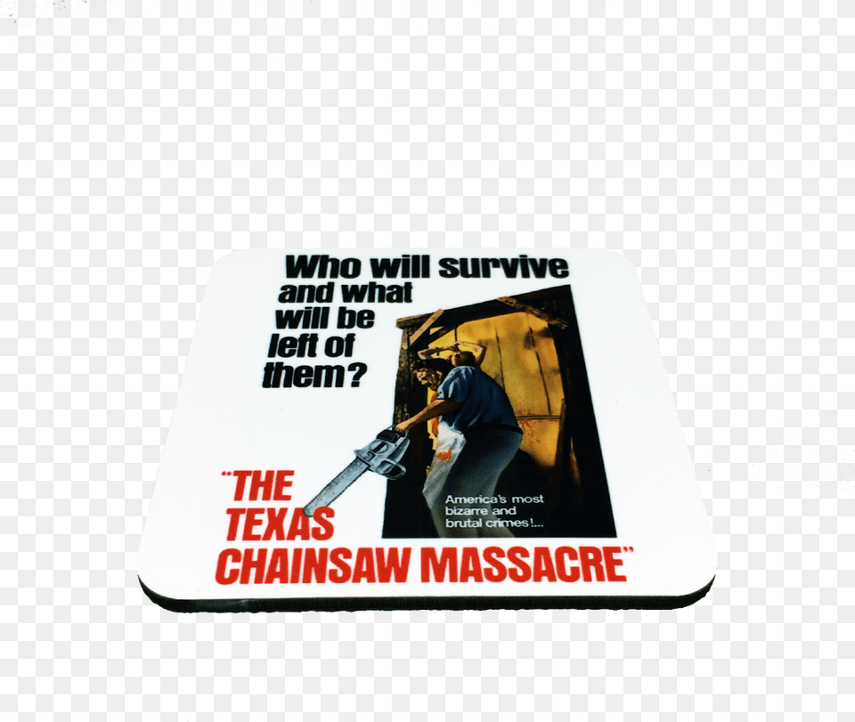 Texas Chainsaw Massacre Drink Coaster Texas Chainsaw Massacre, Adult, Male, Man, Person Free Png