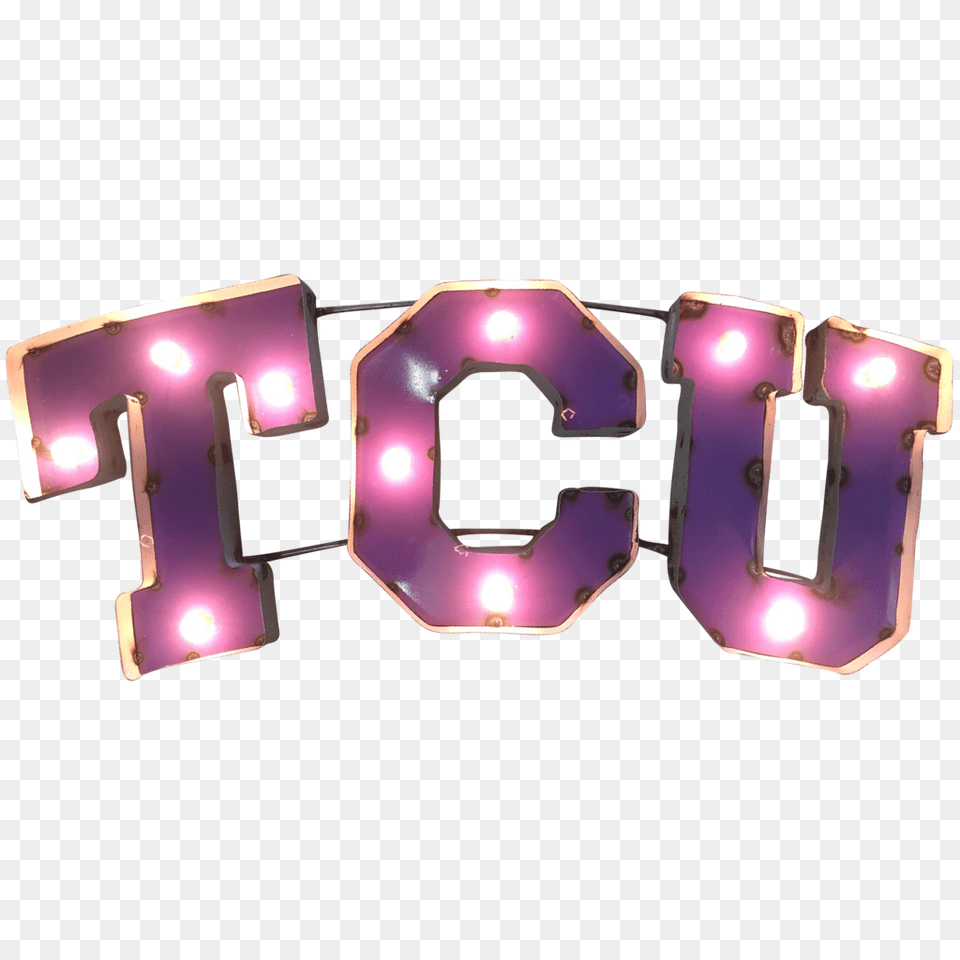 Texas Christian University Tcu Lighted Recycled Metal Wall Decor, Light, Traffic Light, Purple, Text Png