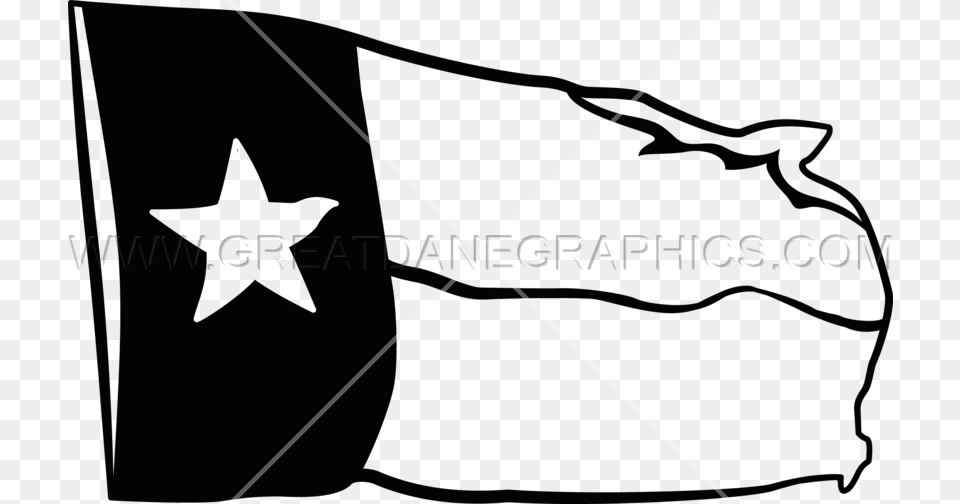 Texas Clipart Flag Black And White Texas Flag Clip Art, Bow, Weapon, Symbol, Star Symbol Free Png Download