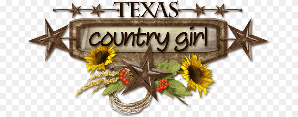 Texas Countrygirl Sunflower, Flower, Plant, Symbol, Cross Free Png