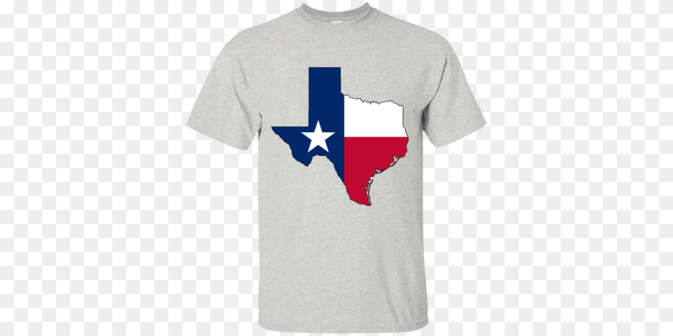 Texas Flag And State Outline Hand Drawn Tees, Clothing, T-shirt, Symbol, Cross Free Transparent Png