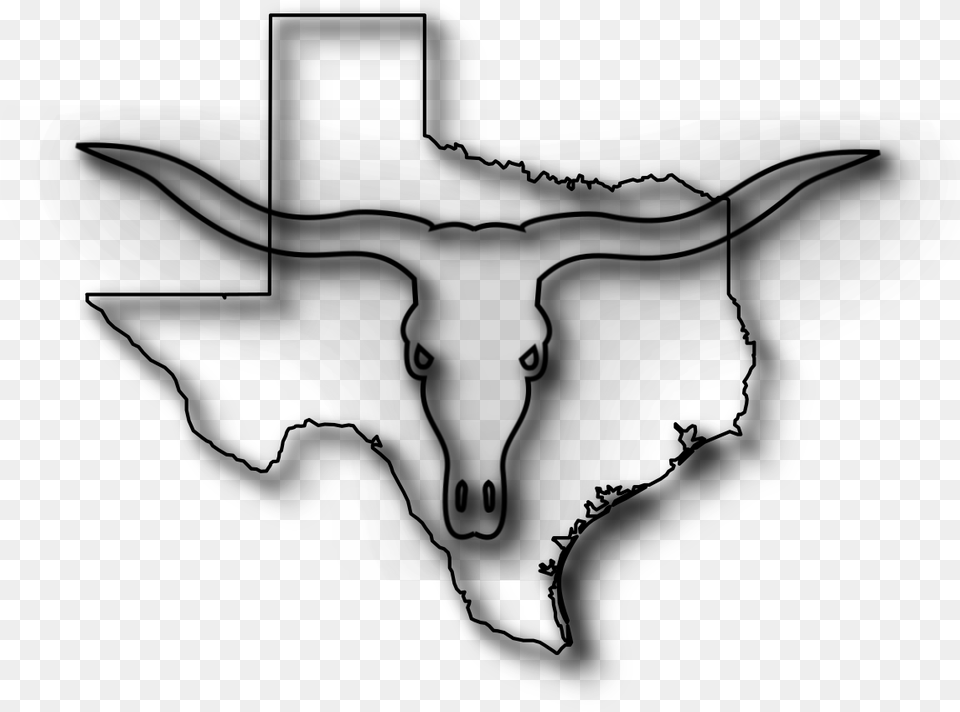 Texas Longhorn, Gray Png