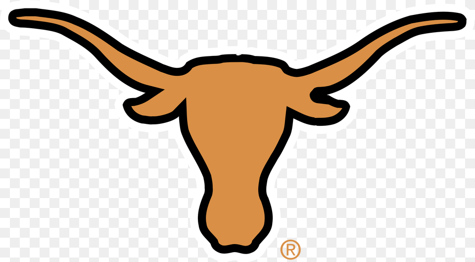 Texas Longhorn Clipart 3 Clipart Station Texas Longhorns Logo White Background, Animal, Cattle, Livestock, Mammal Free Png Download