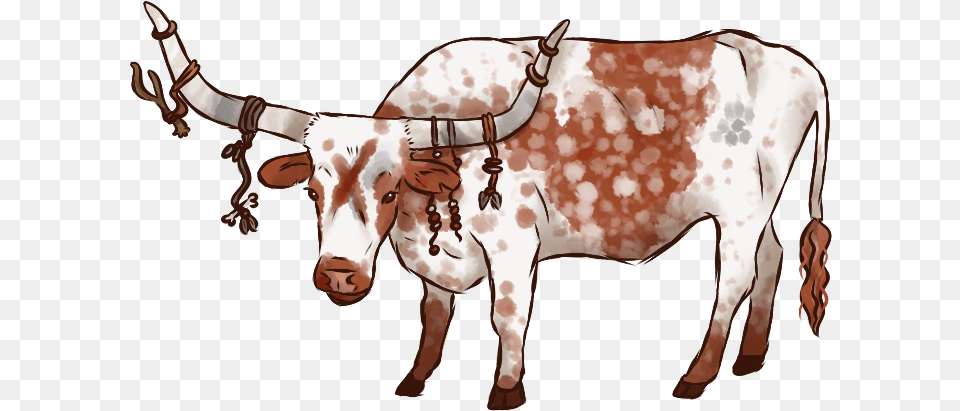 Texas Longhorn Mix Cattle Dairy Cow, Animal, Livestock, Mammal, Bull Free Transparent Png