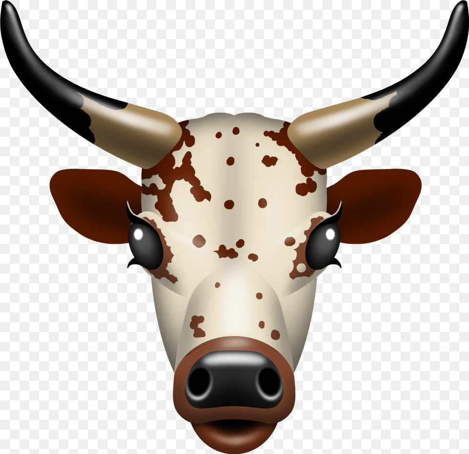Texas Longhorn Nguni Cattle South Africa Emoji Cattle, Animal, Bull, Mammal, Livestock Free Transparent Png