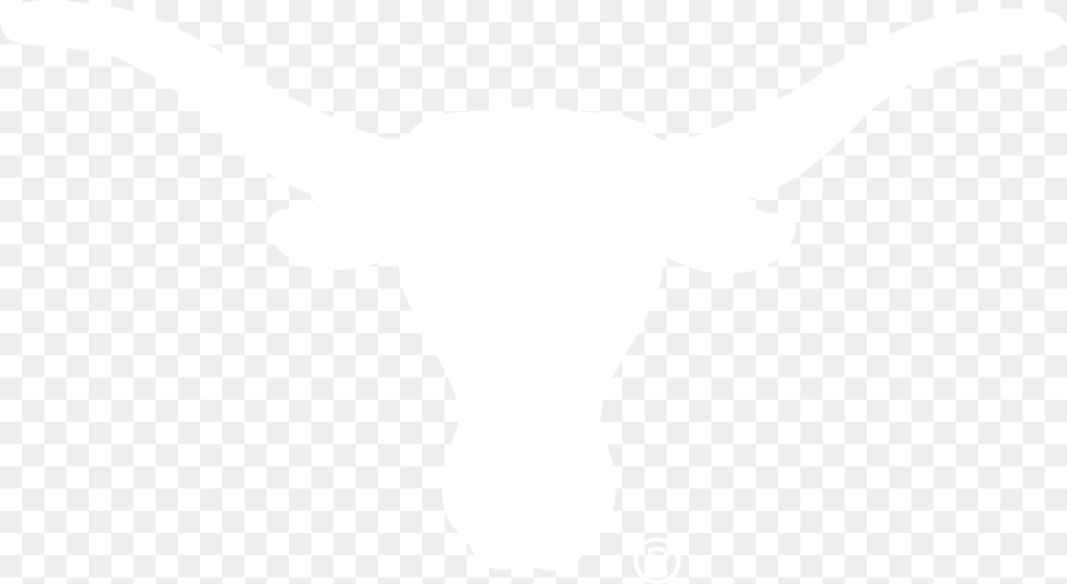 Texas Longhorns Logo Black And White Philip Morris Logo White, Animal, Cattle, Livestock, Longhorn Free Png Download