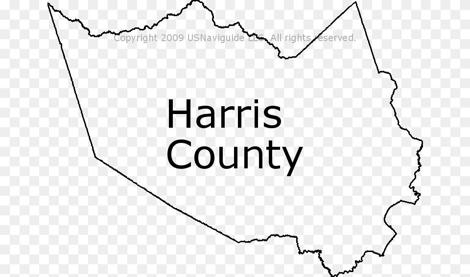Texas Map Outline Harris County Texas Outline, Chart, Plot, Atlas, Diagram Free Png Download