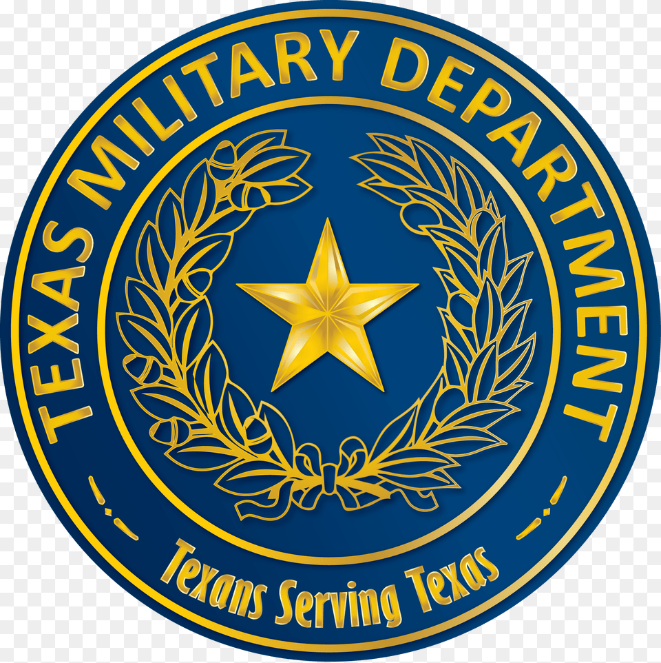 Texas Military Department Seal Circle, Logo, Symbol, Emblem, Badge Free Png Download