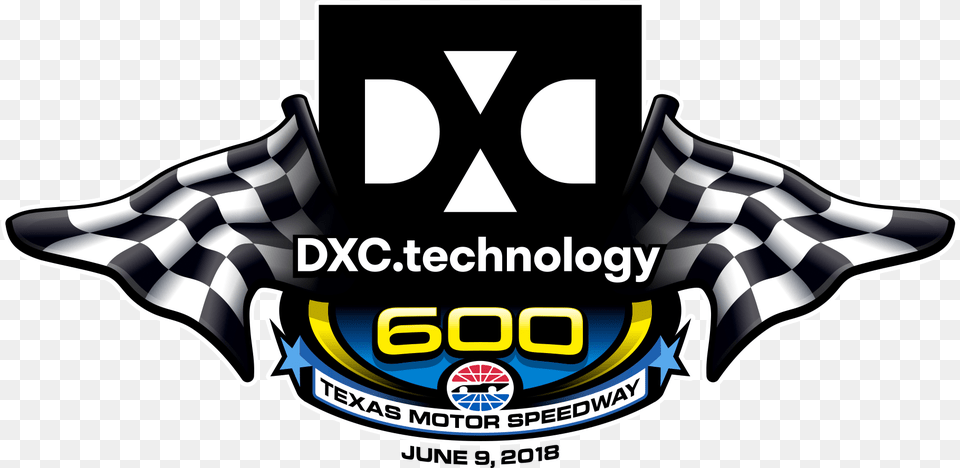 Texas Motor Speedway Dxc Technology, Logo, Emblem, Symbol, Smoke Pipe Free Png Download