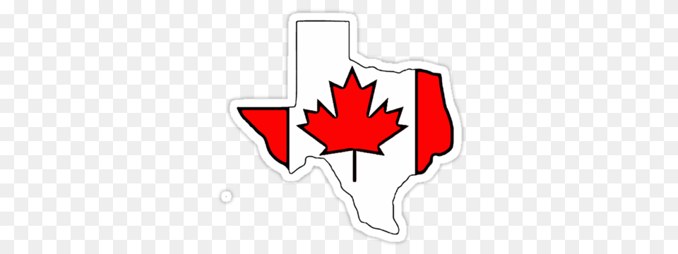 Texas Outline Canada Flag Stickers, Leaf, Plant, Maple Leaf, Symbol Png