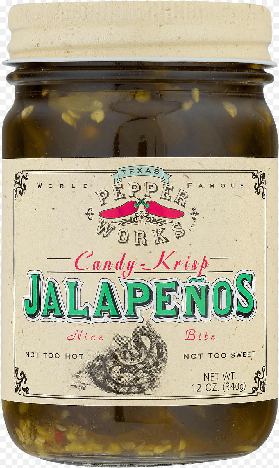 Texas Pepper Works Candy Krisp Jalapenos, Food, Relish, Pickle Free Png Download