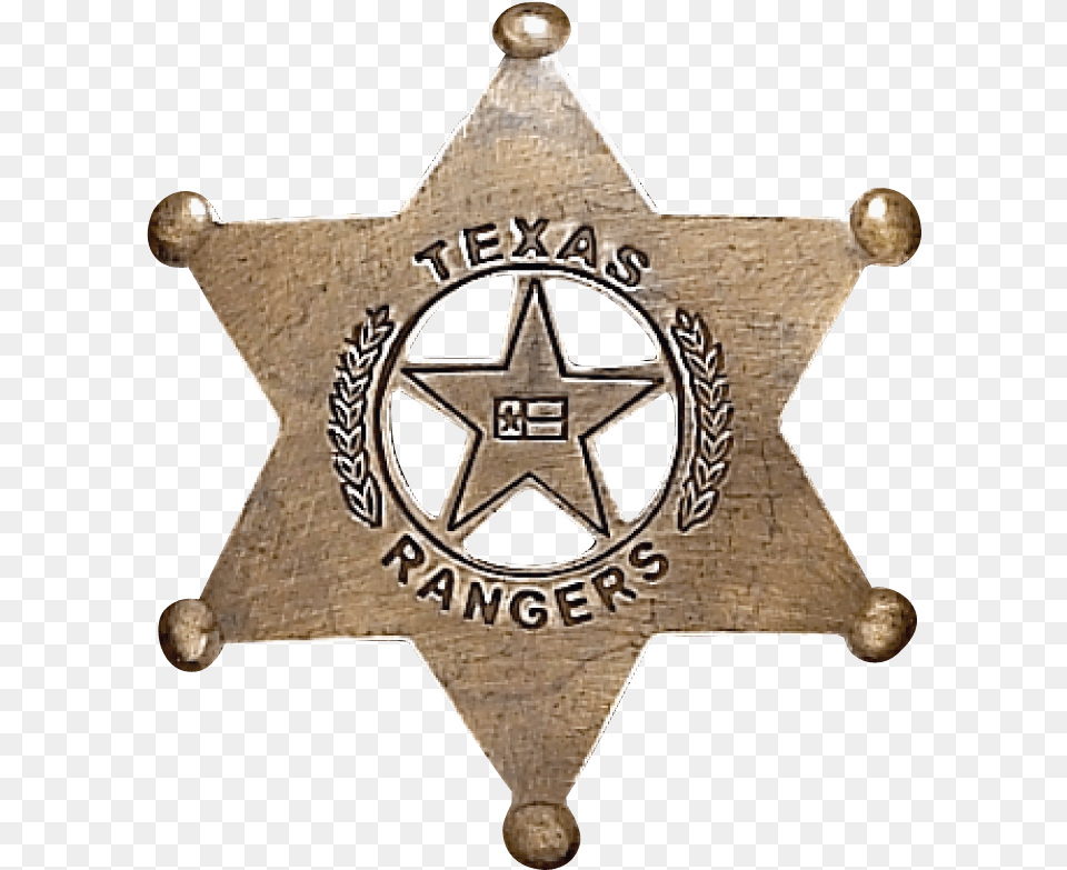 Texas Rangers Badge Sherif Star, Logo, Symbol, Machine, Wheel Png Image