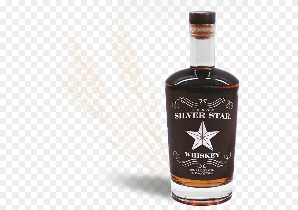 Texas Silver Star Whiskey Liqueur Coffee, Alcohol, Beverage, Liquor, Bottle Free Transparent Png