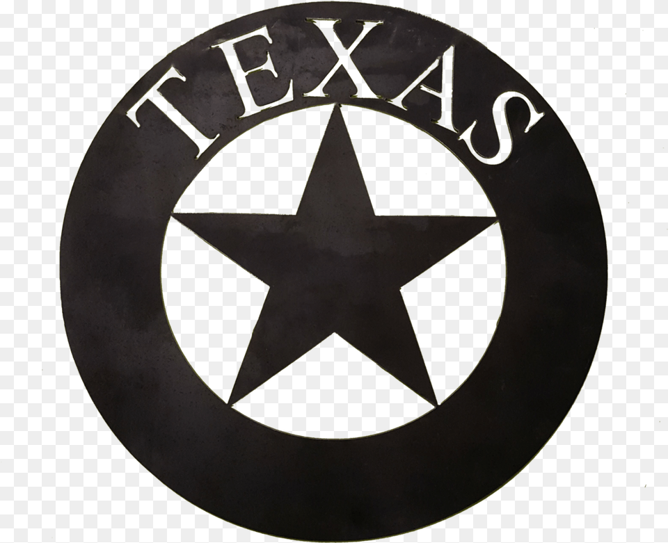 Texas Star Emblem, Symbol, Star Symbol, Logo, Disk Png Image