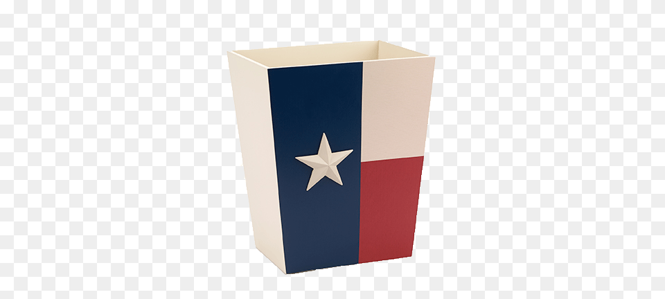 Texas Star Wastebasket Avanti Linens, Mailbox, Symbol, Star Symbol Free Transparent Png