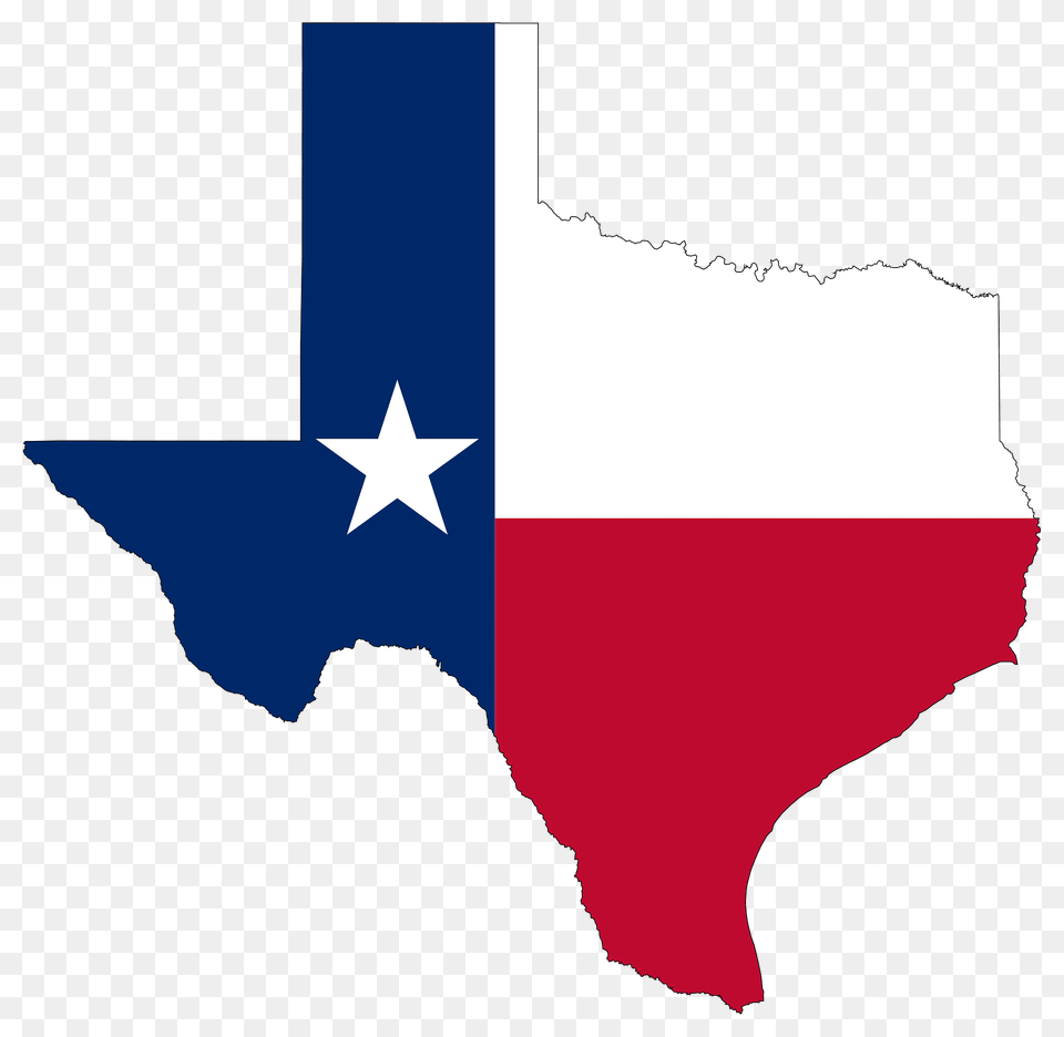Texas State Flag Map Clipart, Animal, Fish, Sea Life, Shark Free Transparent Png