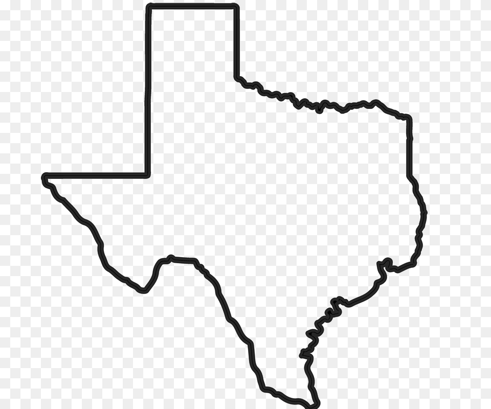 Texas State Outline Image, Chart, Plot, Symbol Free Png Download