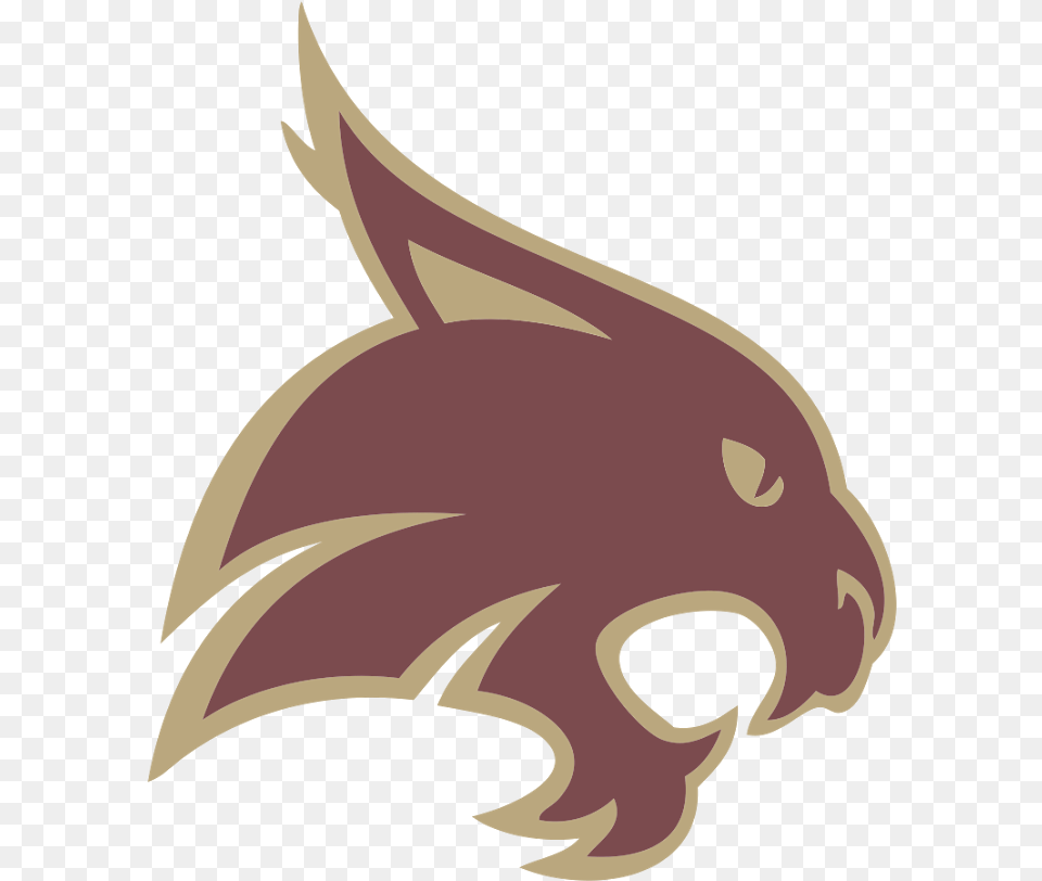 Texas State University Bobcats Logo Texas State Bobcats, Animal, Fish, Sea Life, Shark Free Png Download