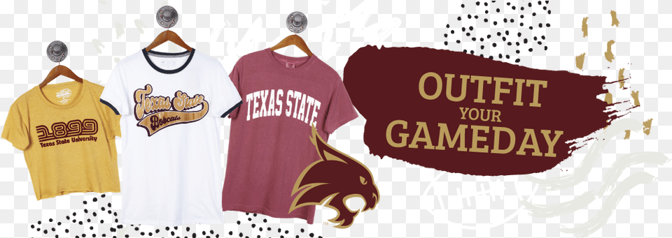 Texas State University Shirts Texas State University, Clothing, Shirt, T-shirt Png