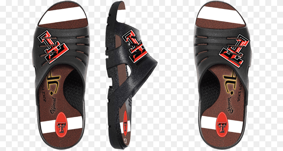 Texas Tech Red Raiders Football Slides Smu Mustangs Football, Clothing, Footwear, Sandal, Shoe Png Image