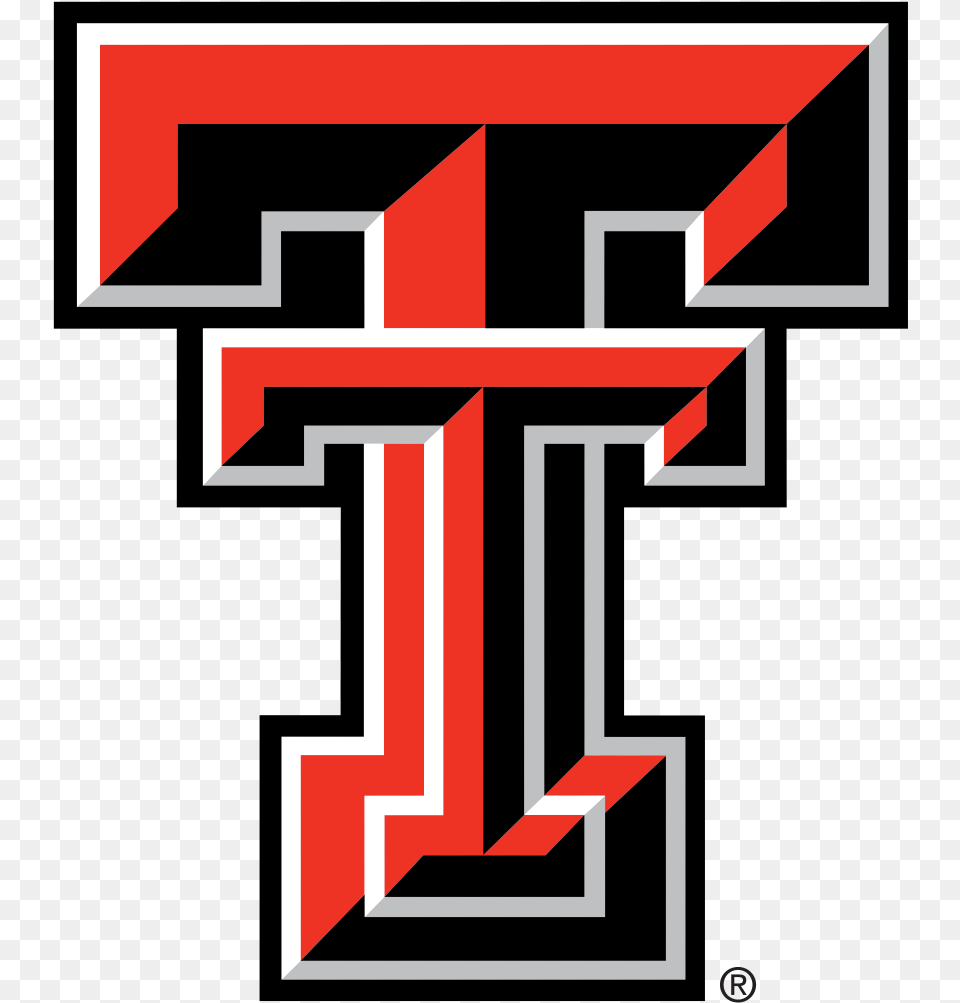 Texas Tech Red Raiders Logo Texas Tech Logo, Symbol, Text, First Aid, Number Png Image