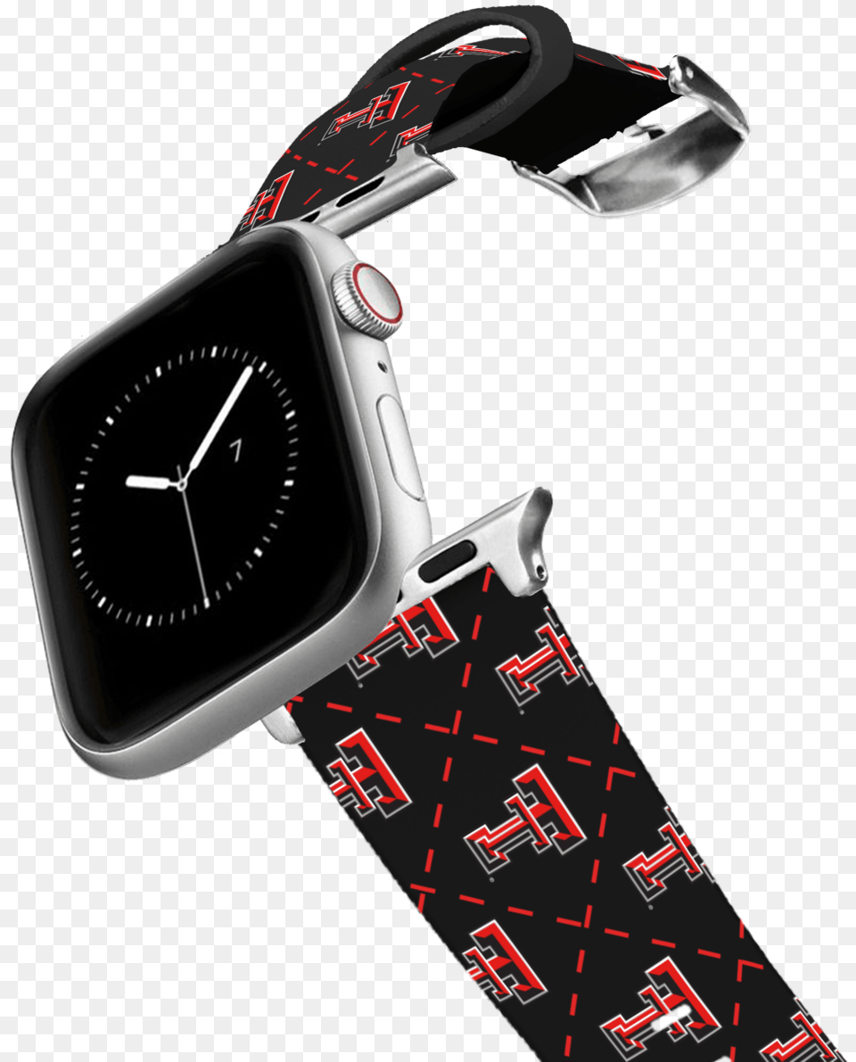 Texas Tech University Argyle Apple Watch Band, Arm, Body Part, Person, Wristwatch Free Png