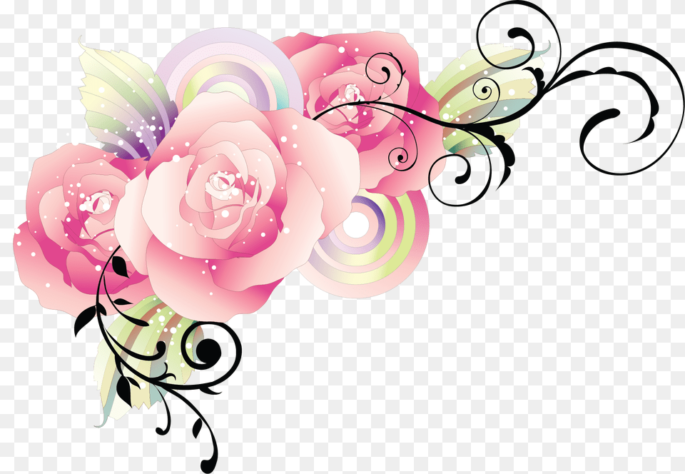 Text Borders Wedding Clipart Dibujos De Rosas Rosas, Art, Rose, Plant, Pattern Free Png Download