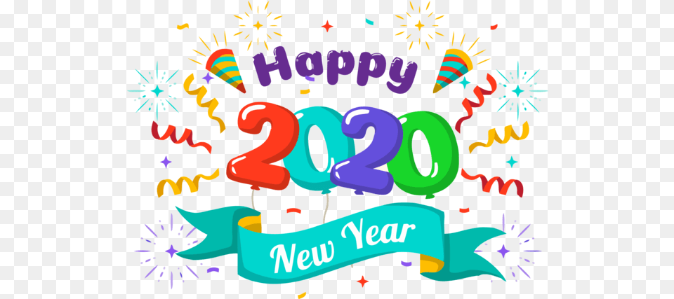 Text Font Celebrating For Happy 2020 Happy New Year 2020 Image Png