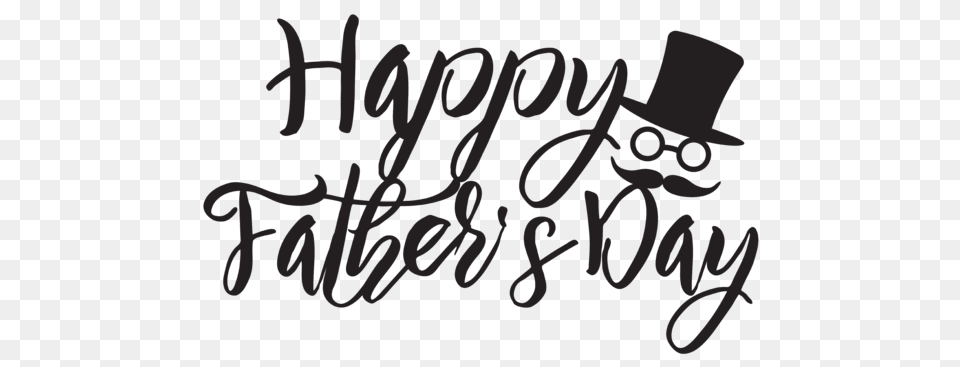 Text Happy Fathers Day, Handwriting, Calligraphy Free Png Download