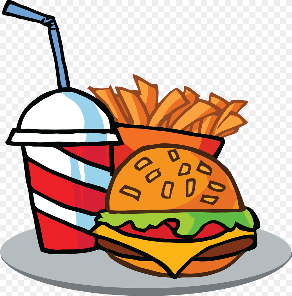 Text Images Music Video Cartoon Burger And Fries, Food, Bulldozer, Machine Free Png