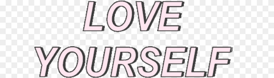 Text Love Yourself Her Bts Tumblr Sticker Love Your Self Transparent Self Love Png Image