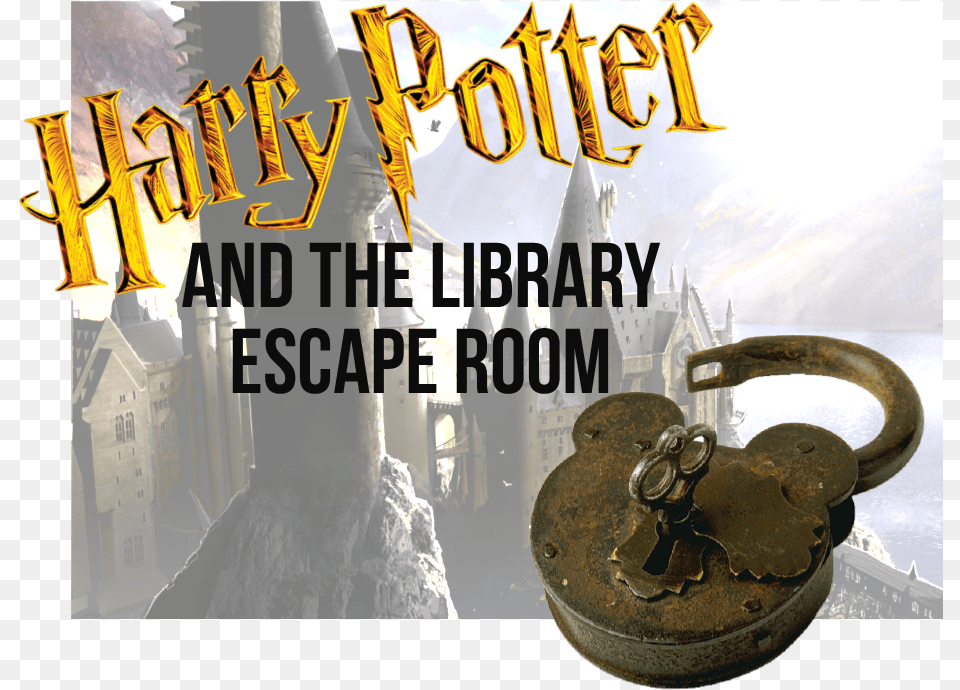 Text Reading Harry Potter And The Library Escape Room Poster Free Transparent Png