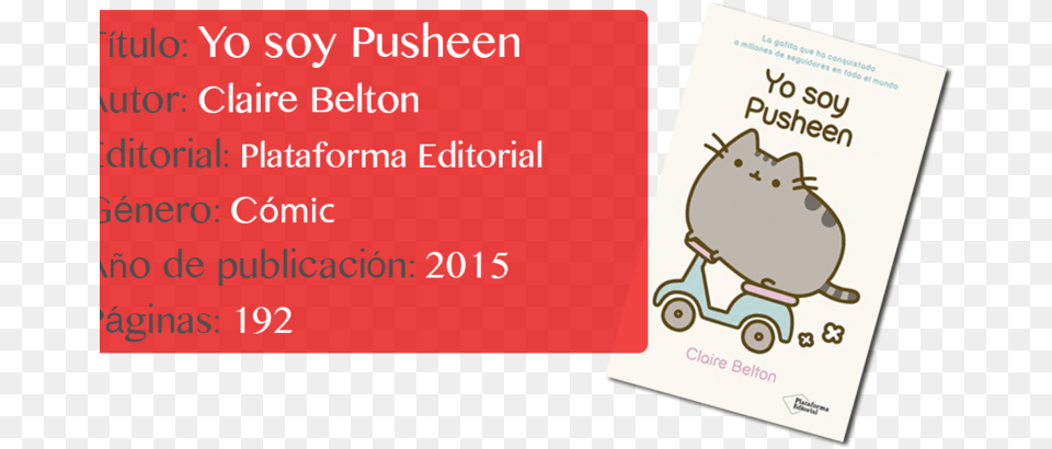 Text The Pusheen Am Cat Clipart Hd Book, Advertisement, Poster, Publication, Machine Png