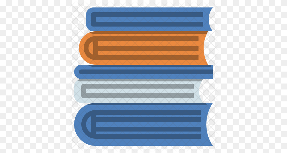 Textbooks Icon Of Flat Style Illustration Png Image