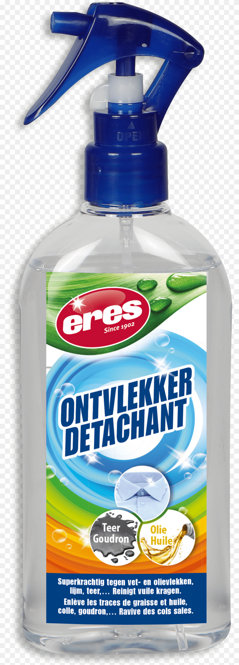 Textile Stain Remover Eres Ontvlekken, Bottle, Cosmetics, Perfume, Tin Free Transparent Png