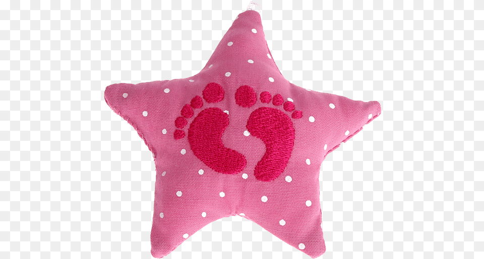 Textile Star Baby Pink Feet Buy In Schnullerkettenladen Kfc, Pattern, Symbol, Clothing, Glove Free Png Download
