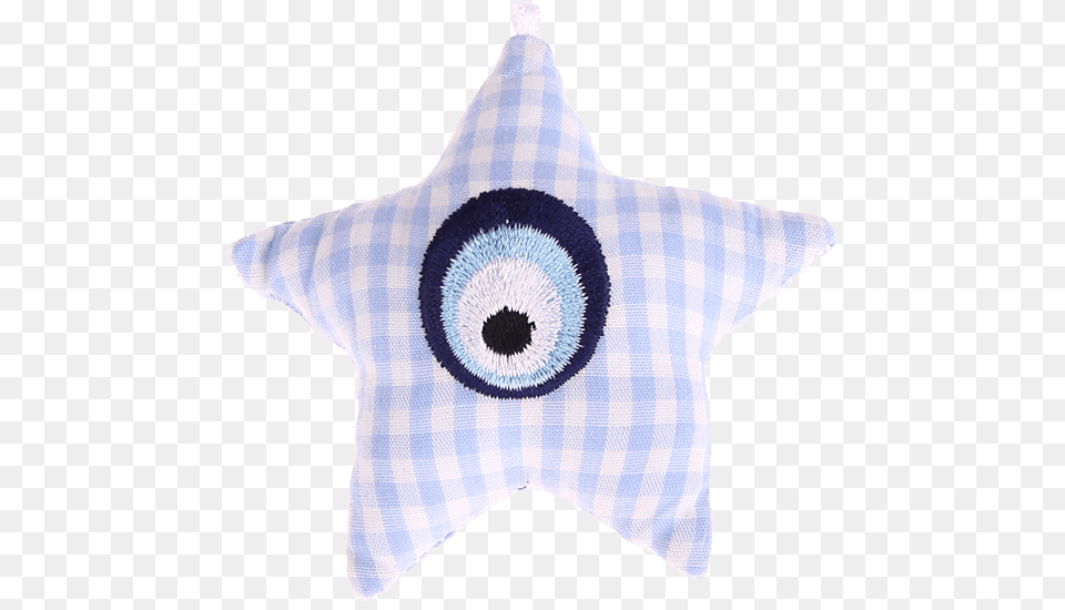 Textile Star Babyblue Eye Of Nazar Nazar, Home Decor, Symbol, Cushion, Star Symbol Free Png Download