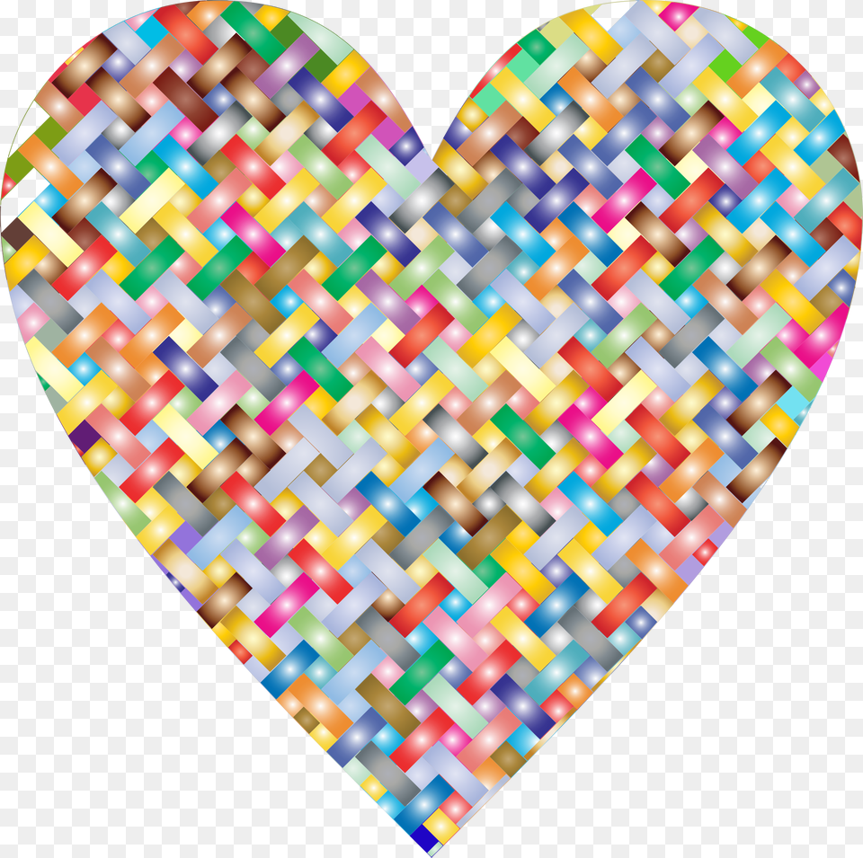 Textileheartline Weaving Clip Art, Pattern Free Png Download