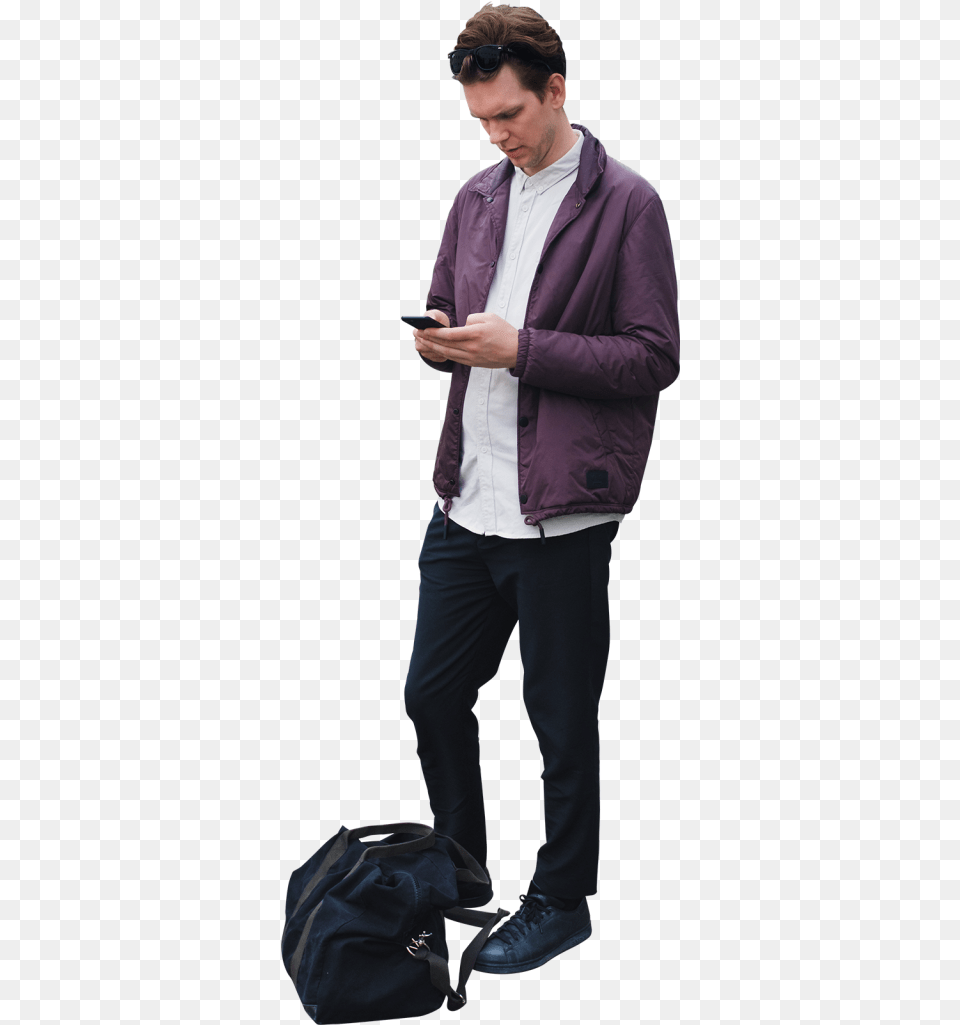 Texting Archives Skalgubbar Walking Business People, Jacket, Long Sleeve, Coat, Clothing Png Image