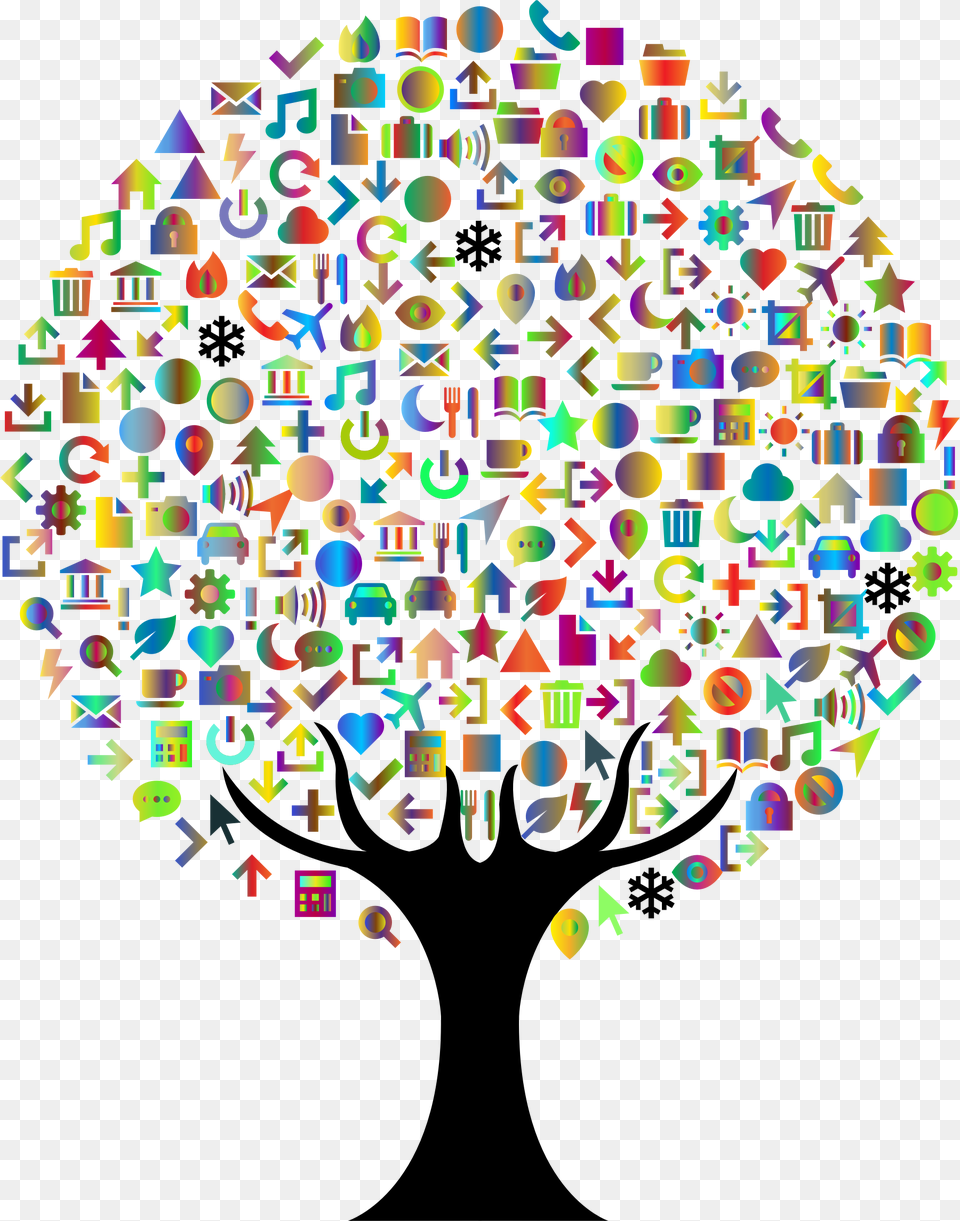 Texttreegraphic Design Abstract Tree Icon, Art, Collage, Graphics, Paper Free Png