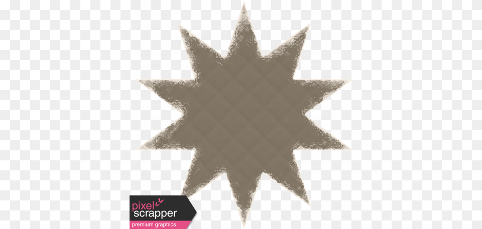 Textured Grunge Star 08 Graphic By Marisa Lerin Pixel 10 Point Star, Star Symbol, Symbol, Sticker, Leaf Png
