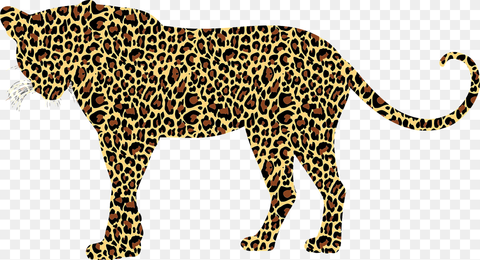 Textured Leopard Clipart, Animal, Mammal, Panther, Wildlife Free Png Download