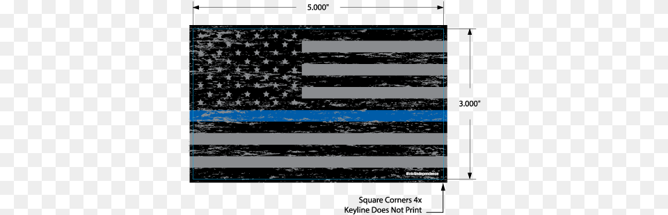 Textured Thin Blue Line American Flag Decal Parallel, Road, Tarmac, Zebra Crossing Png Image