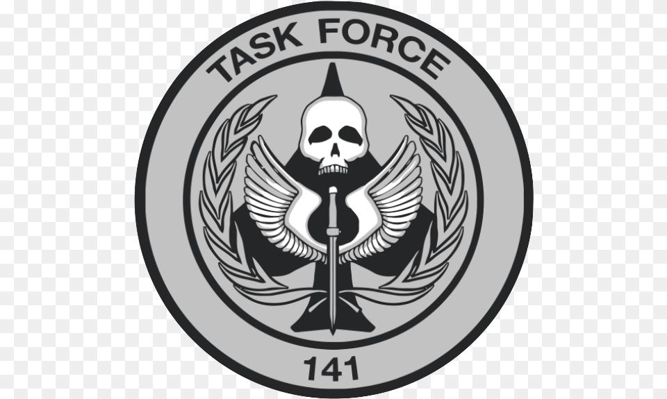 Tf 141 Logo Vector Task Force 141 Logo, Emblem, Symbol, Person, Face Png Image
