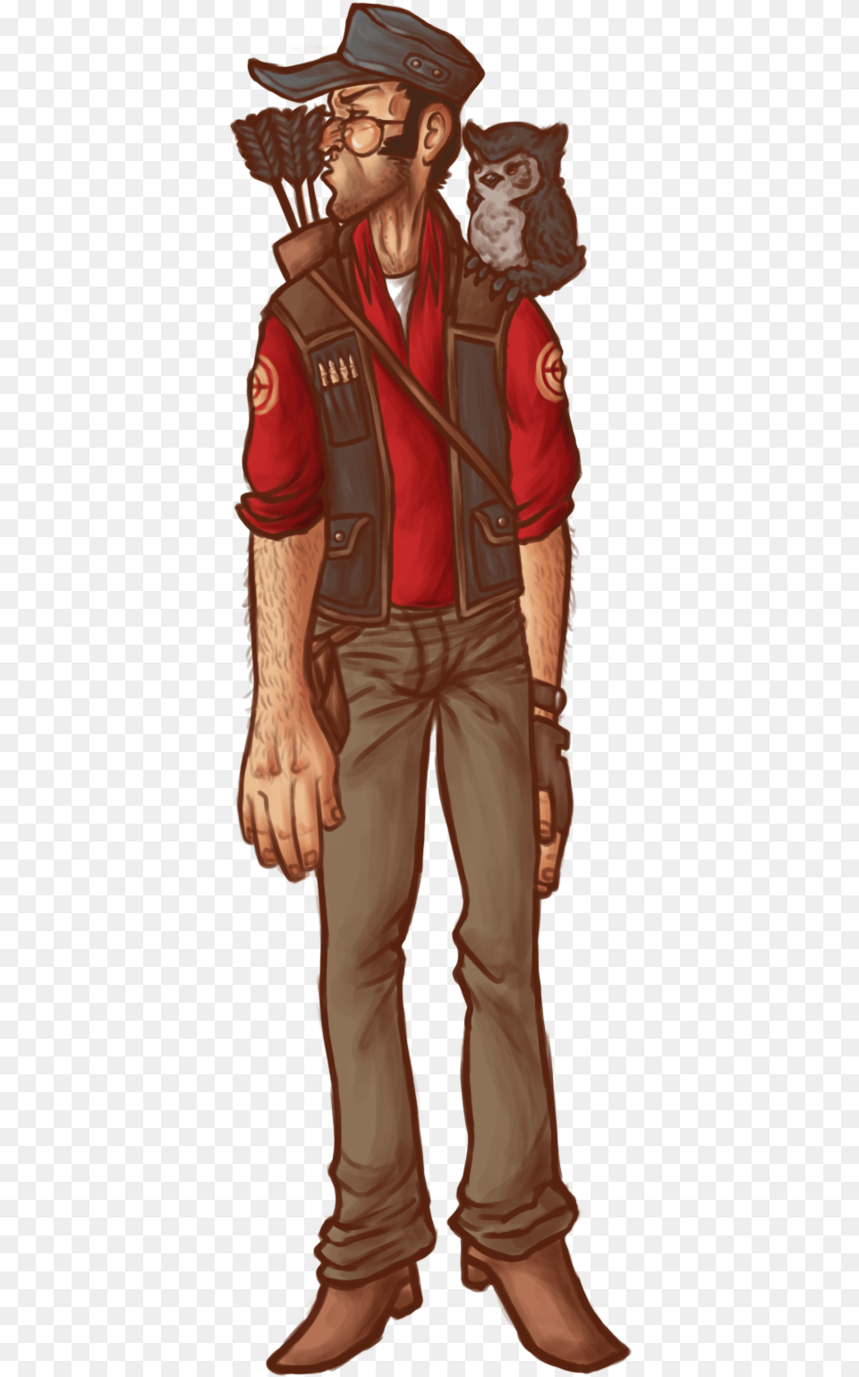 Tf Sniper Now Scput Tf2 Fan Art Team Fortress Sniper Fanart, Vest, Clothing, Person, Man Png Image