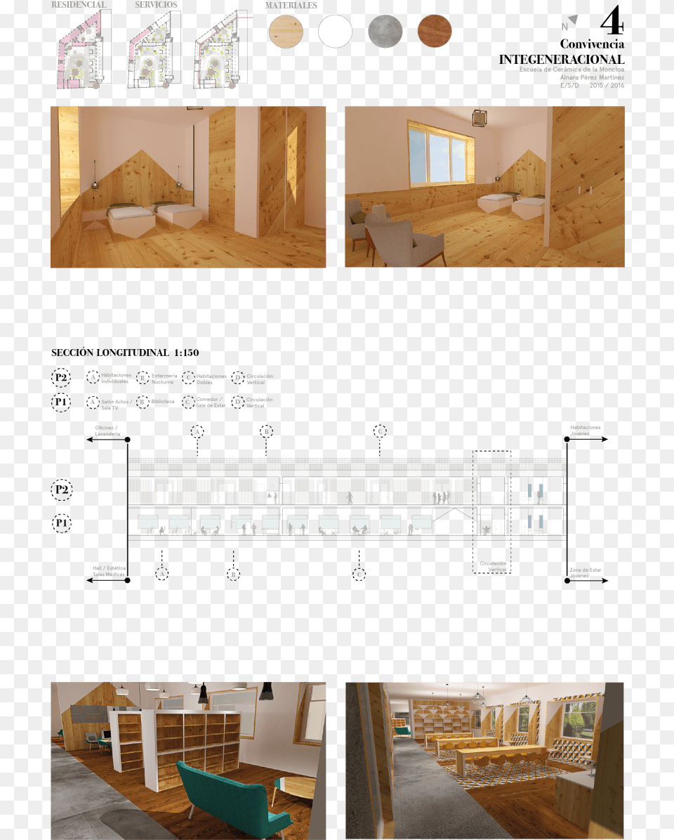 Tfg Centro Intergeneracional Floor Plan, Architecture, Room, Plywood, Living Room Png Image